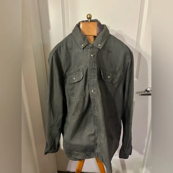 Lucky Brand Men's Charcoal Shirt Jacket, size XXL - Picture 2 of 3